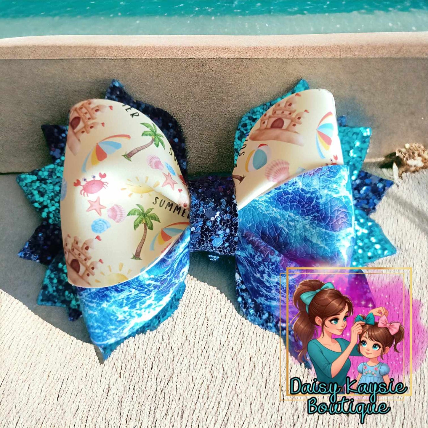 Summer Beach Ocean Twisted Daisy