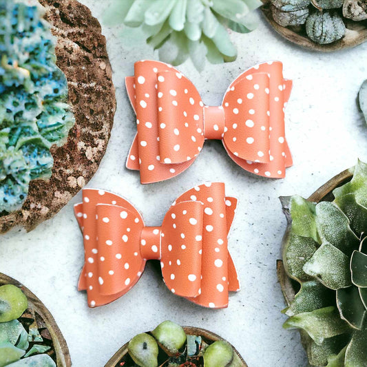Polka Dot Faux Leather Piggy Set