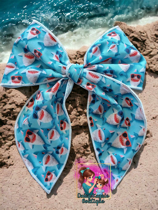 Shark Week Summer Saylor Hair Bow