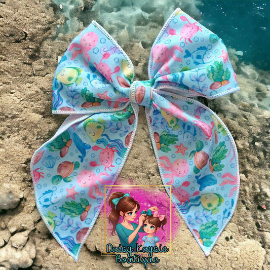 Beach Animals Summer Saylor Bow