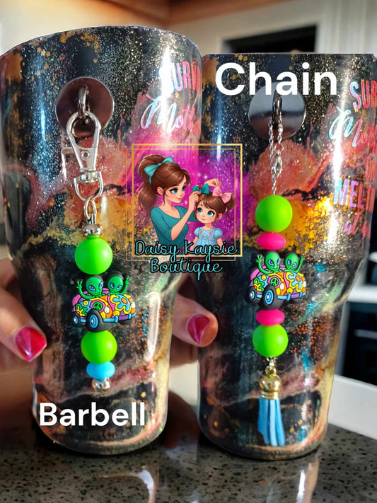90s Twin Aliens Dangle Barebell Cup Accessories