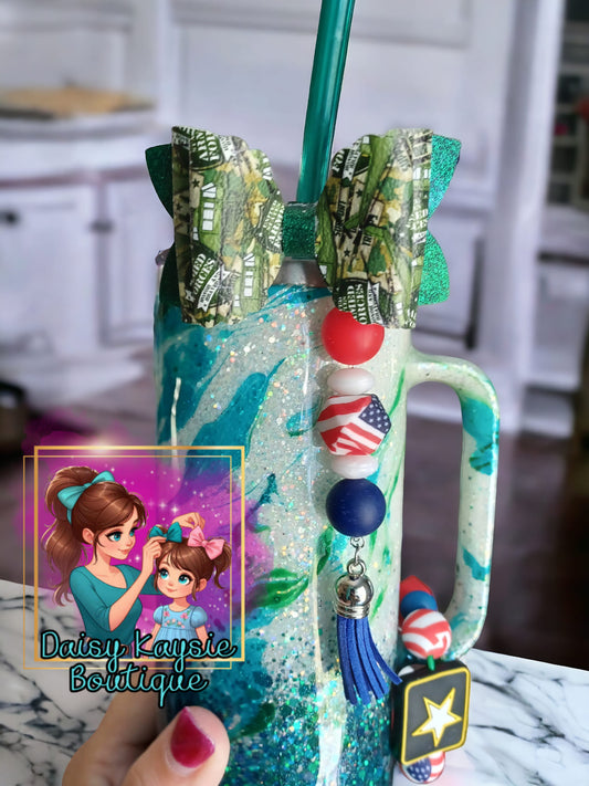Military Support Army Straw Bow Cup Accessories