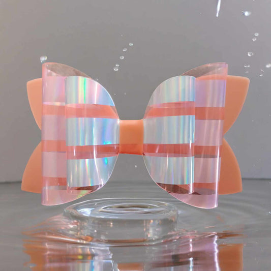 Neon Orange Stripe water proof Pool Kaysie