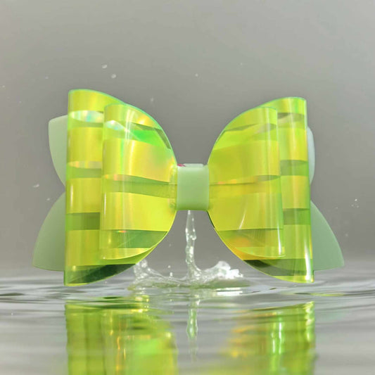 Neon Yellow Green Stripe water proof Pool Kaysie