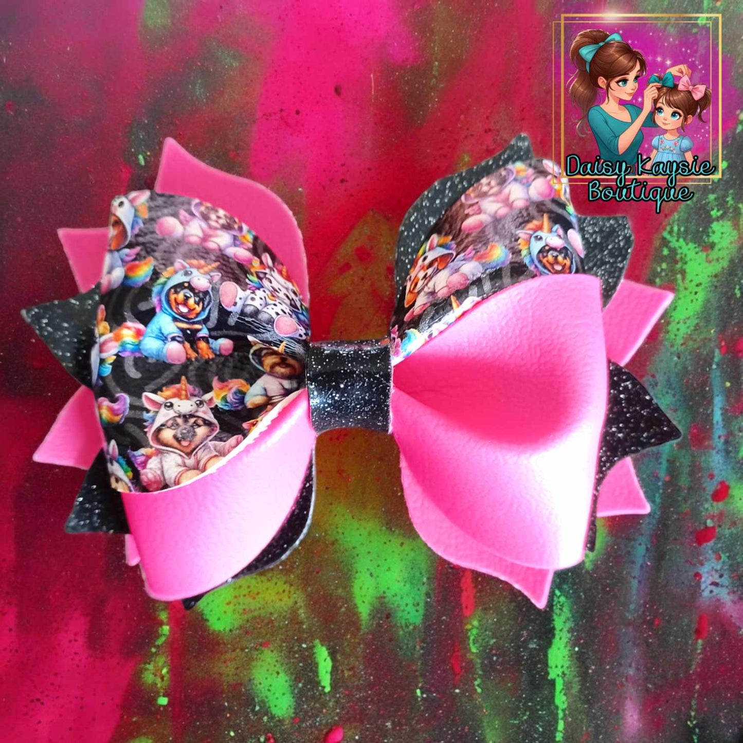 Unicorn Dogs Neon Twisted Daisy