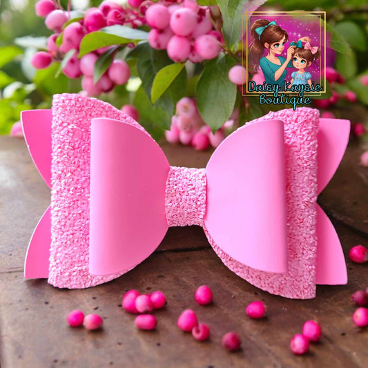 Pink Glitter Neon Large Kaysie