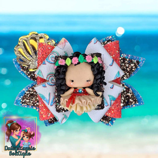 OTT Clay Island Girl Ocean Character Bow