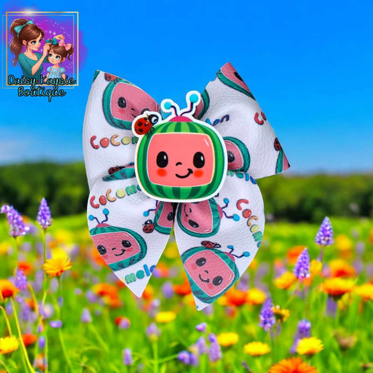 Watermelon Baby Show Mini Emlee Bow