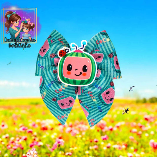 Watermelon Green Baby Show Mini Emlee Bow