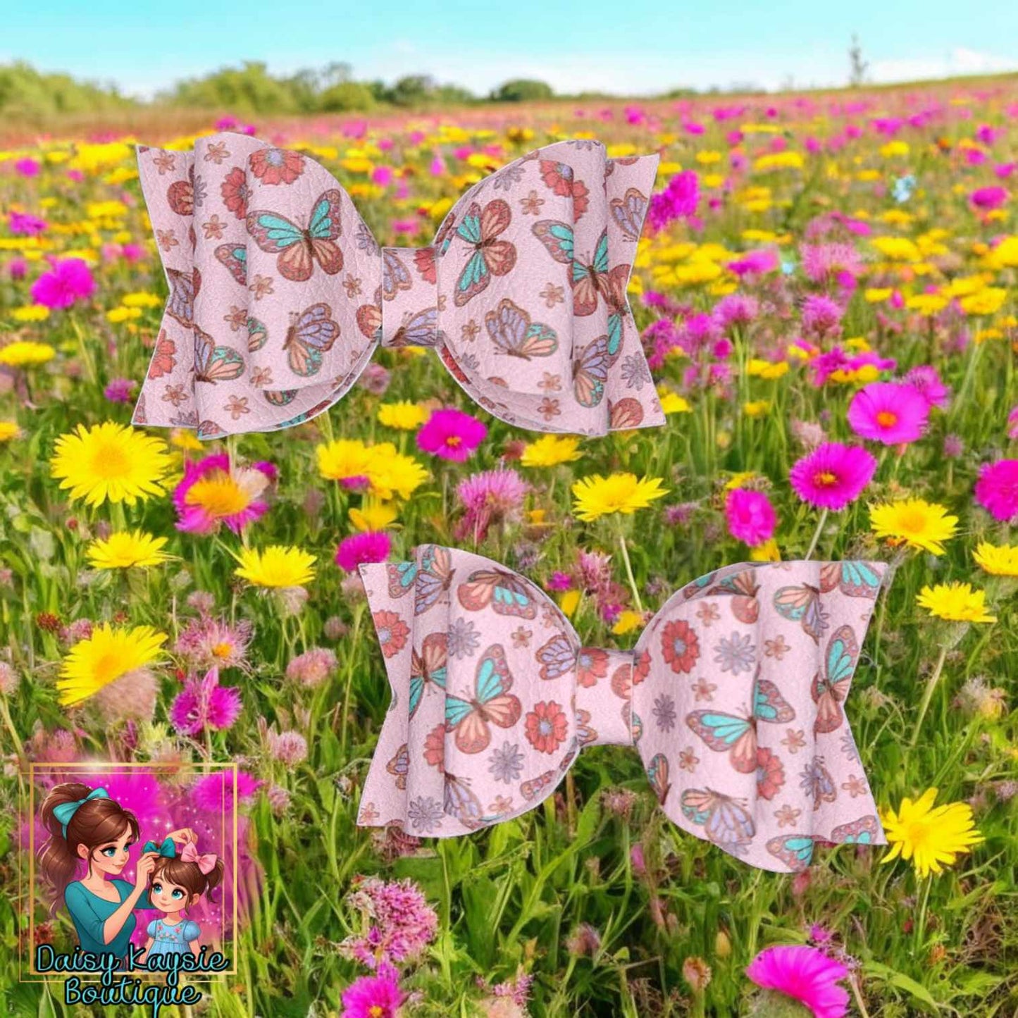 Butterfly Pink Kaysie Piggy Set