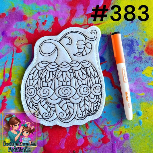 Pumpkin Dry Erase Coloring Activity