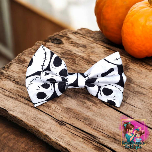 Jack Pumpkin King Halloween Bow