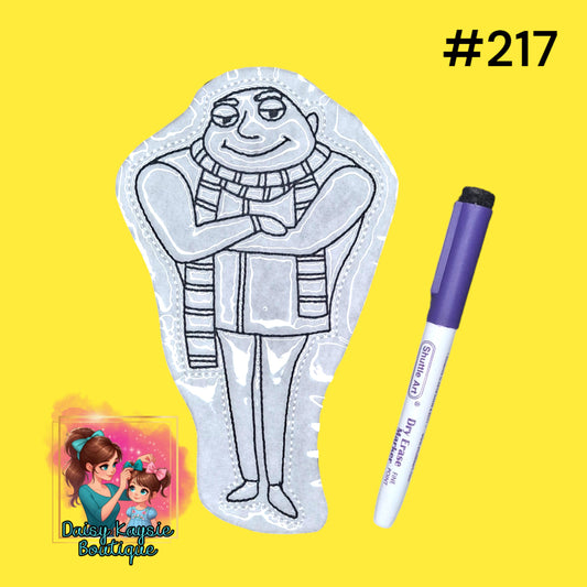 Gru Dry Erase Coloring Activity