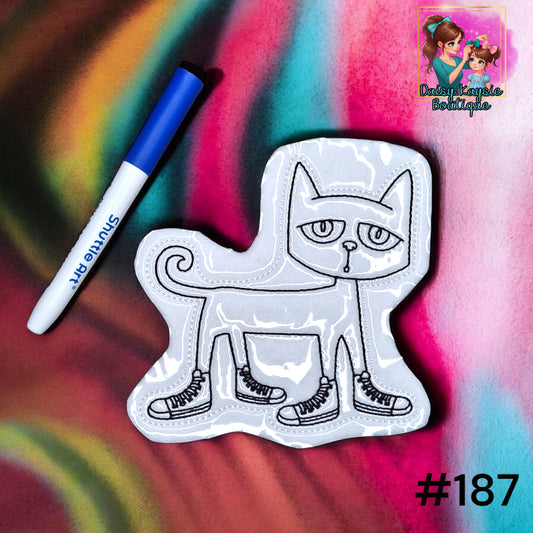 Boy Cat 4 Shoes Dry Erase Coloring Activity