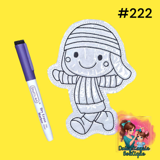 Edith Dry Erase Coloring Activity