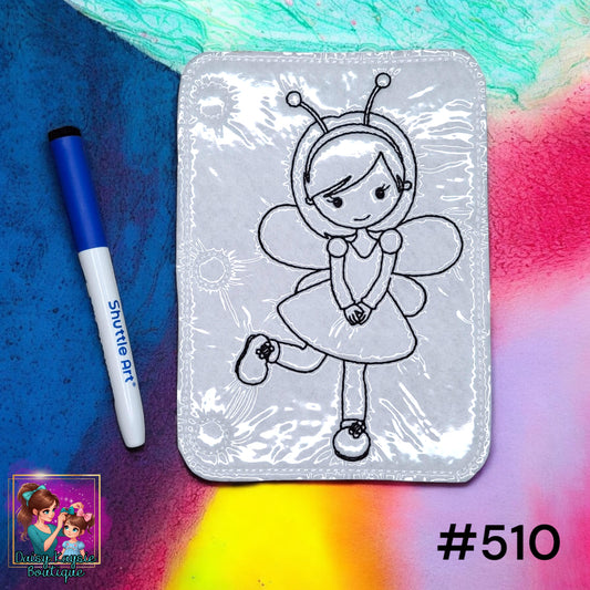 Fairy Dry Erase Coloring Activity