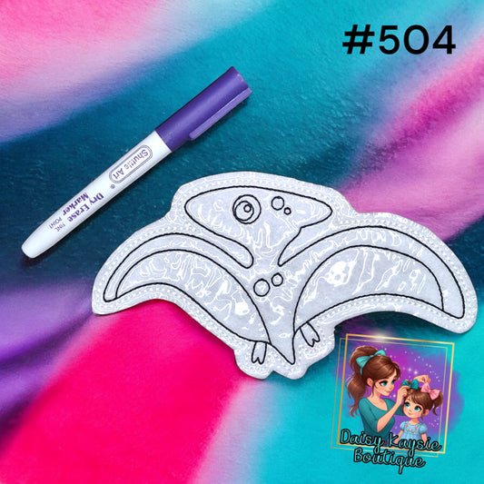 Dinosaur pterodactyl Dry Erase Coloring Activity
