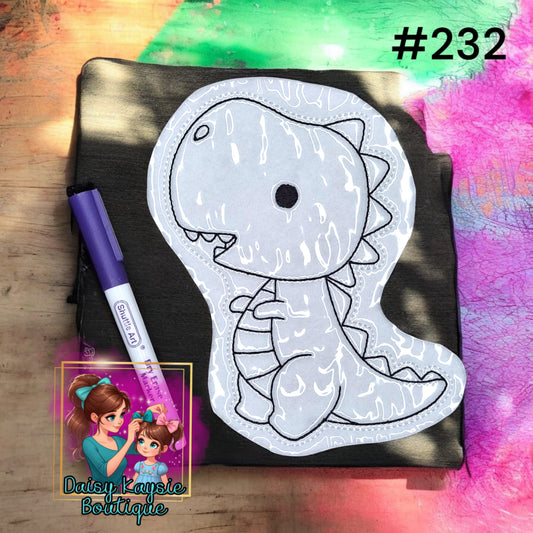 Dinosaur T-Rex Dry Erase Coloring Activity