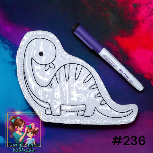 Dinosaur Brachiosaurus Dry Erase Coloring Activity