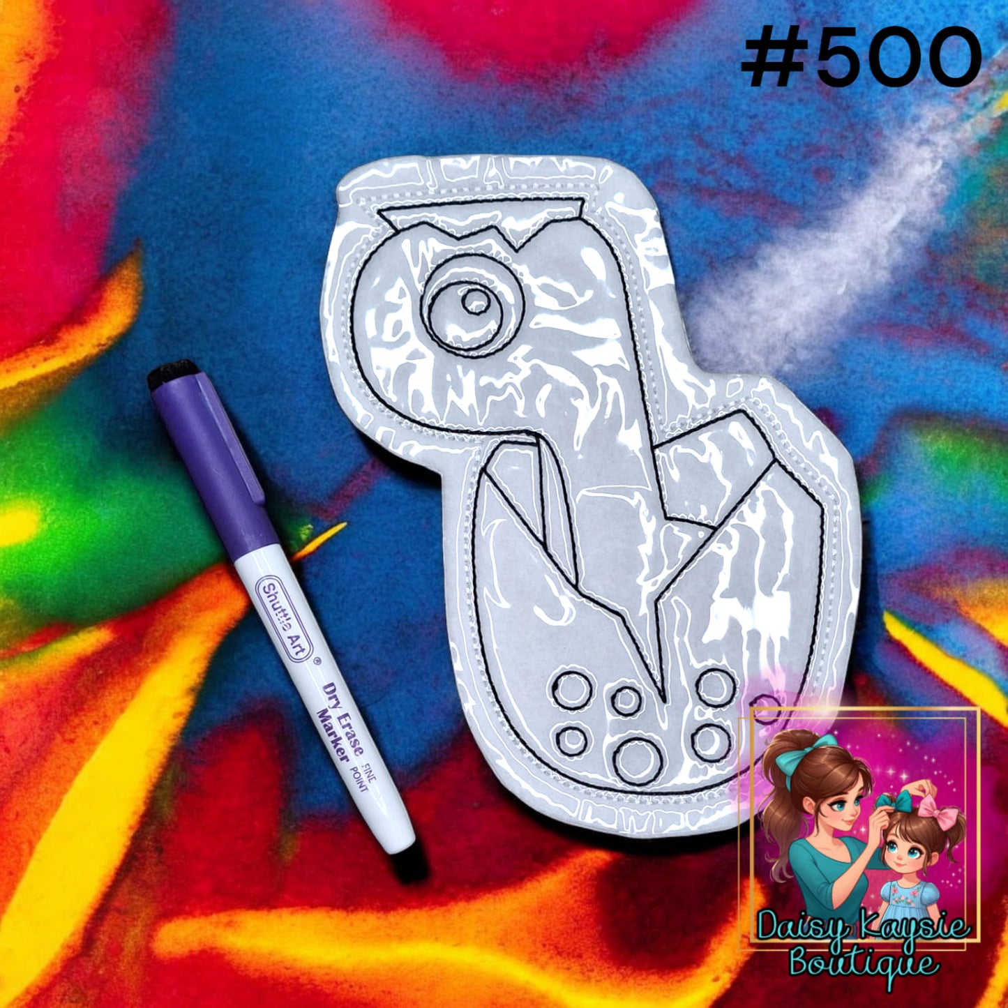 Dinosaur Hatching Egg Dry Erase Coloring Activity