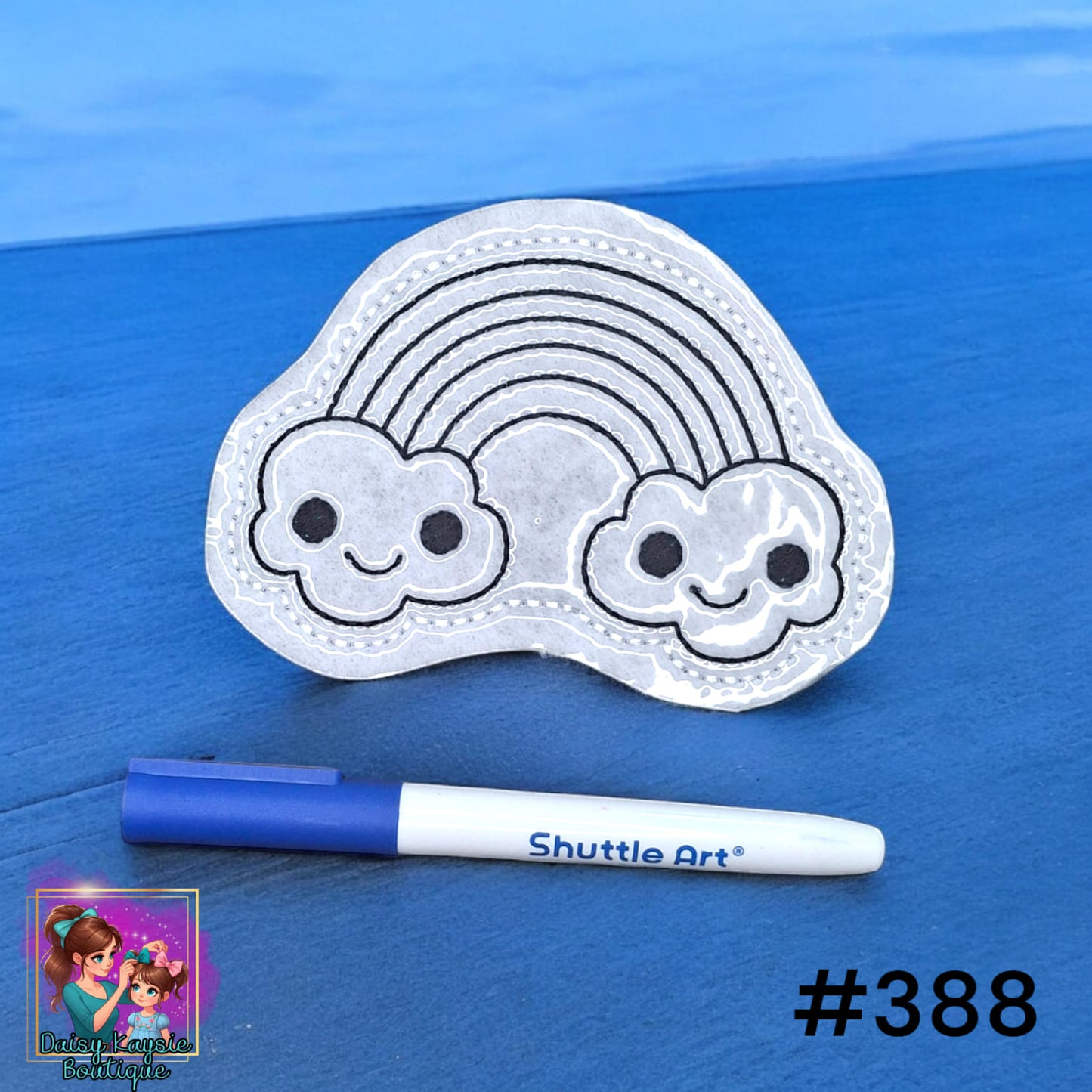 Rainbow Smiley Dry Erase Coloring Activity