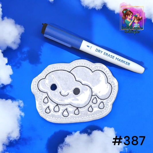 Raining Clouds Dry Erase Coloring Activity
