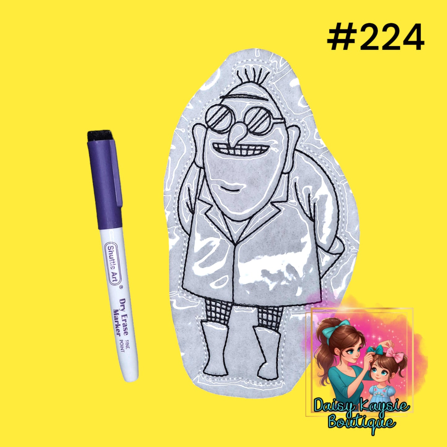 Dr. Nefario Dry Erase Coloring Activity