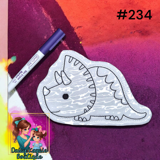 Dinosaur Triceratops Dry Erase Coloring Activity