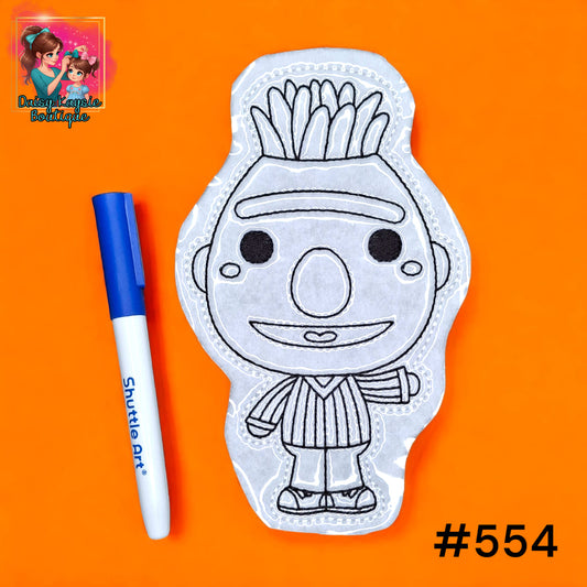 Bert Dry Erase Coloring Activity