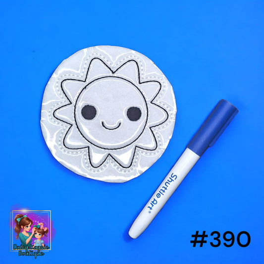 Sun Circle Dry Erase Coloring Activity