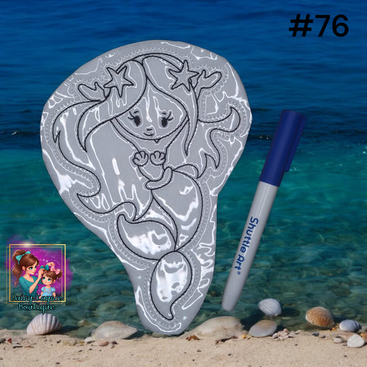 Mermaid Hands Up Dry Erase Coloring Activity