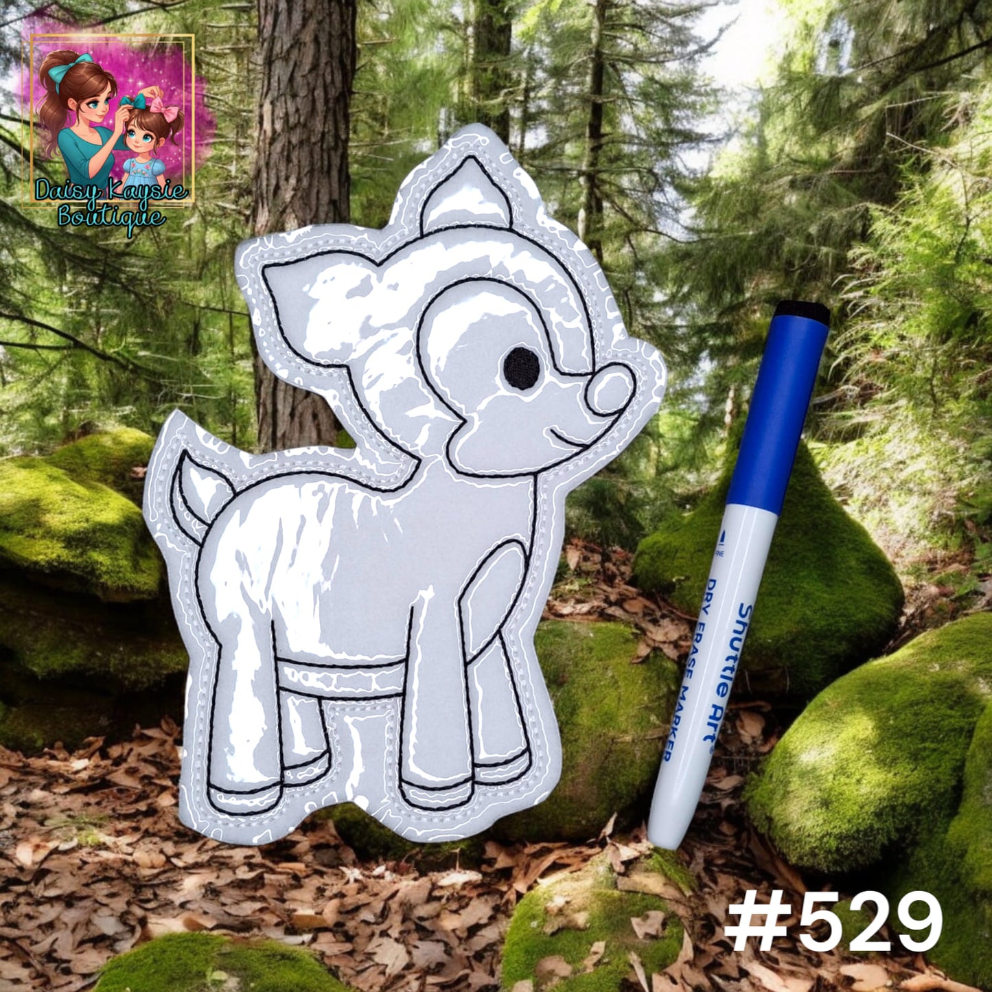 Deer Baby Dry Erase Coloring Activity