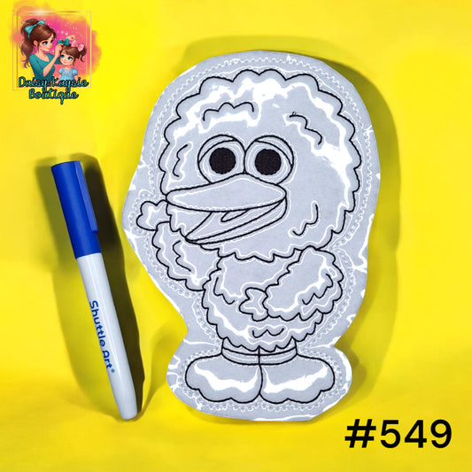 Talented Bird Yellow Dry Erase Coloring Activity