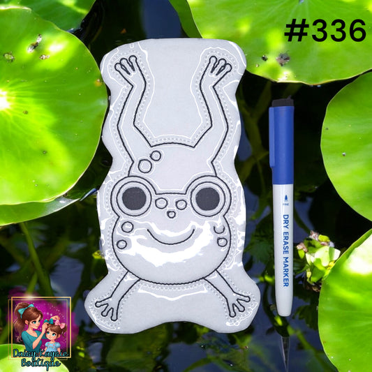 Jumping Frog Dry Erase Coloring Activity