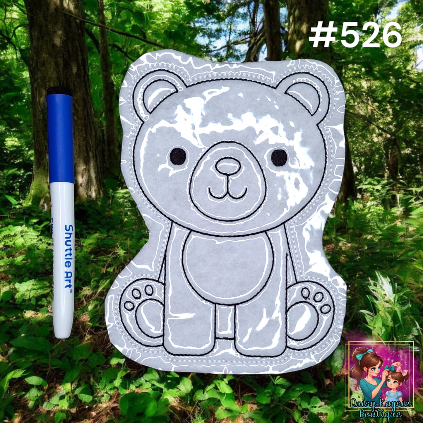 Bear Dry Erase Coloring Activity