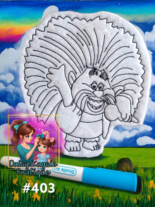 Papa Little Creature People Dry Erase Coloring Activity