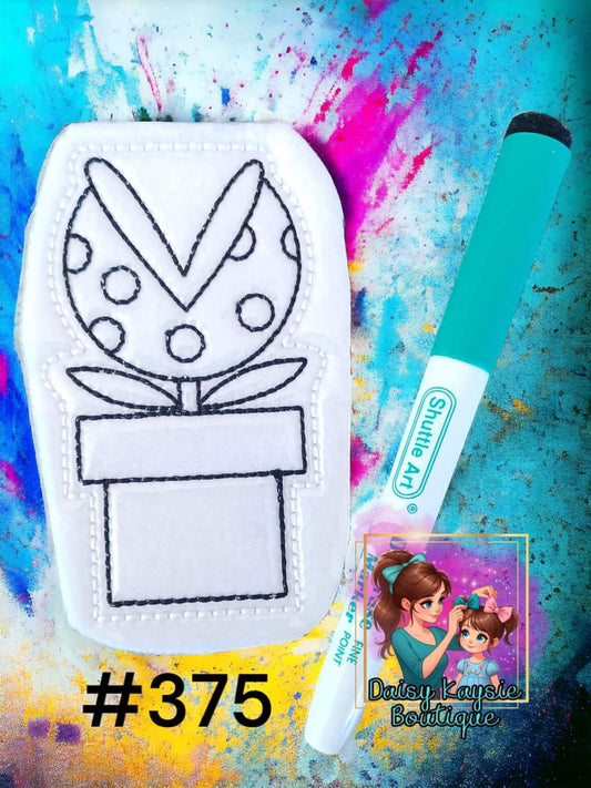 Plumber Brothers Evil Plant Video Game Dry Erase Coloring Activity