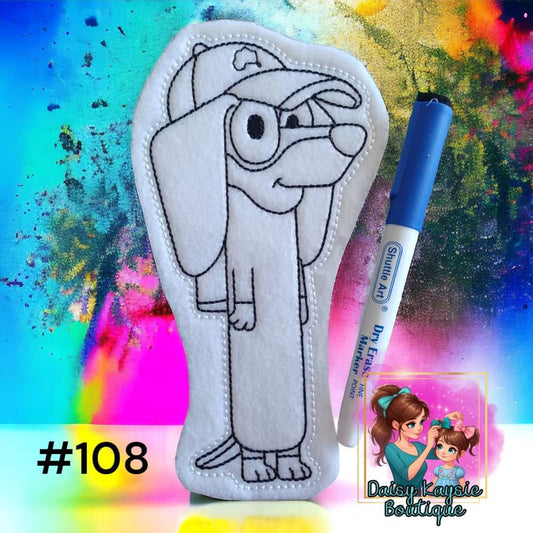 Tall Dog Coloring Doll