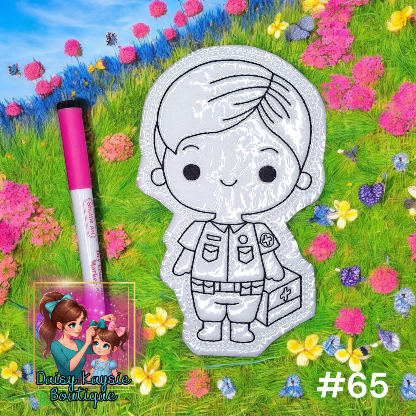 Boy EMT Coloring Doll