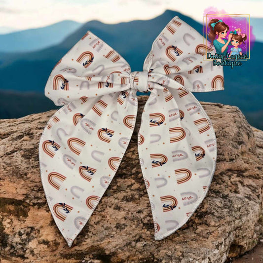 Boho Rainbow LG Saylor Hair Bow
