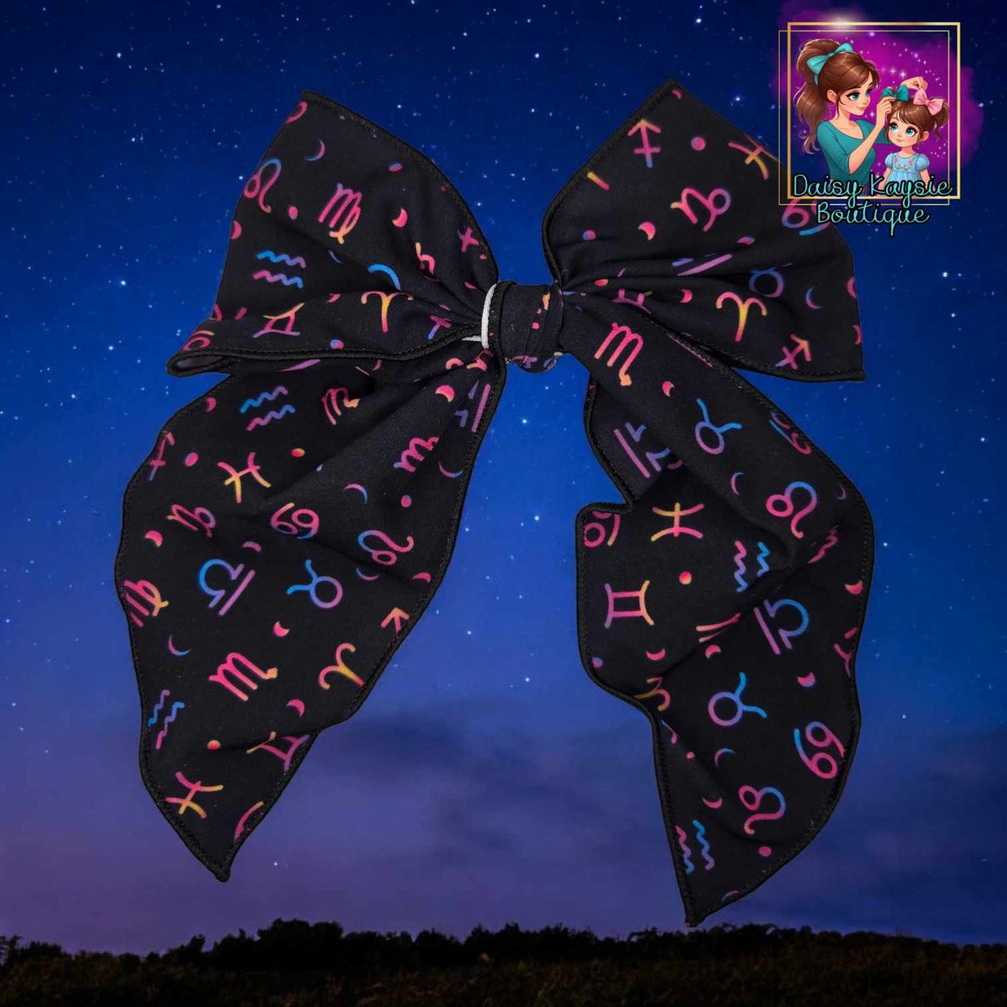 Astrology Signs LG Saylor Hair Bow