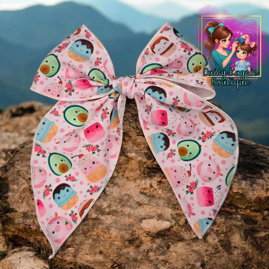 Squashy Stuffed Animals LG Saylor Hair Bow