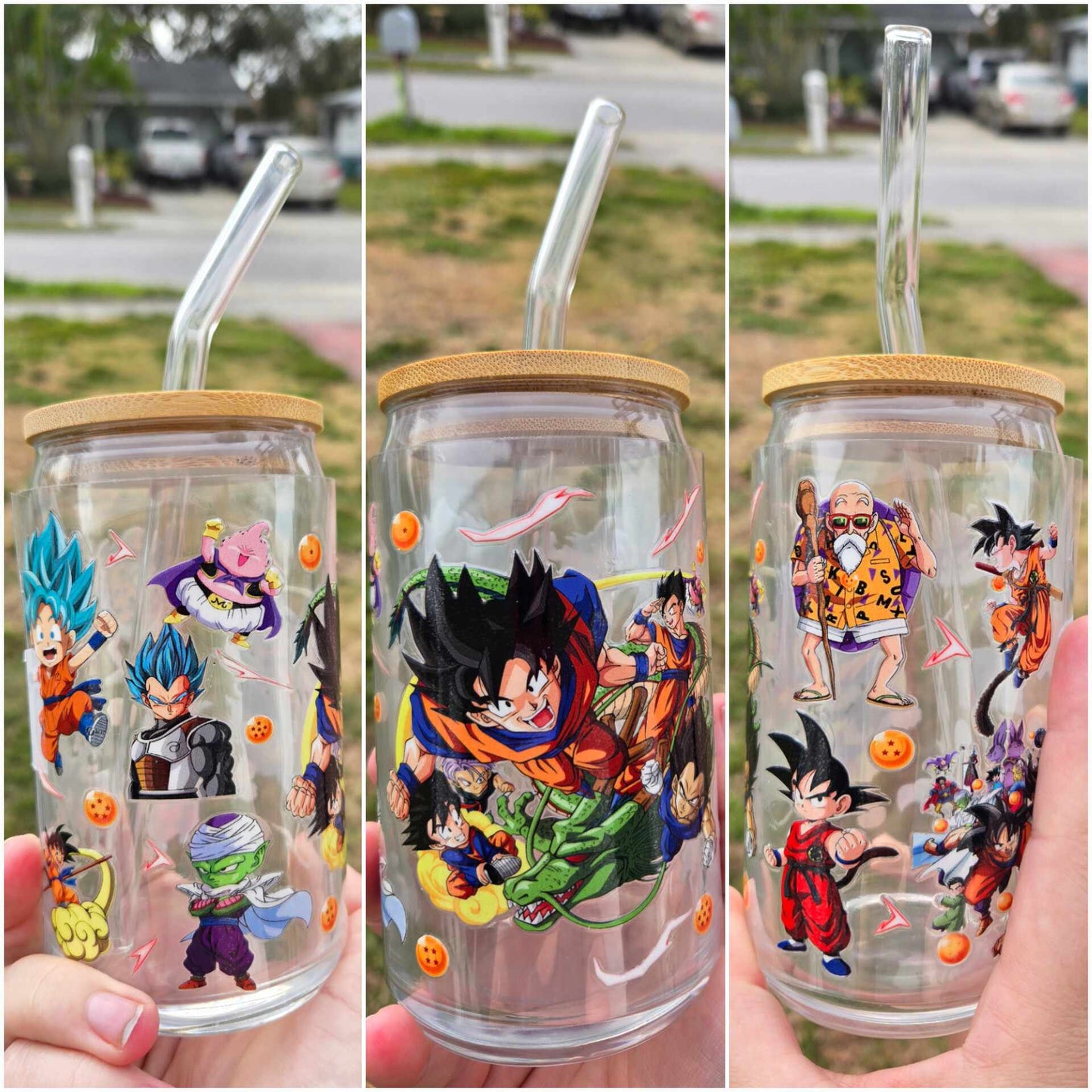 16 oz Glass cup Animation Cartoon