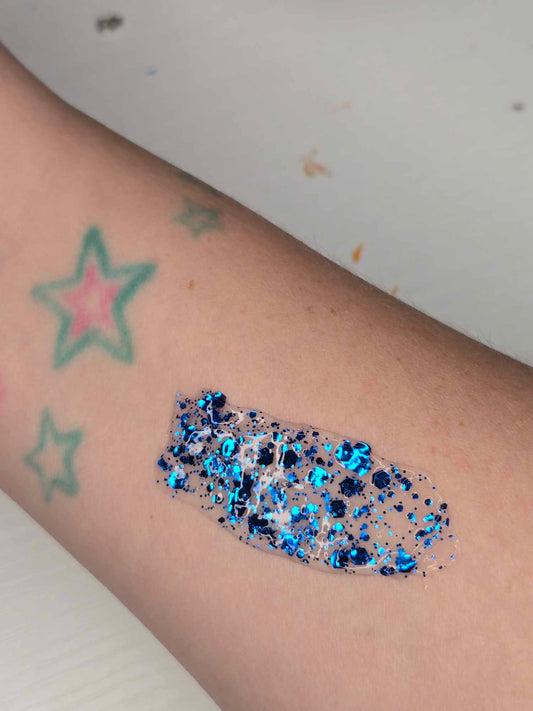 Deep Blue Glitter Hair Gel