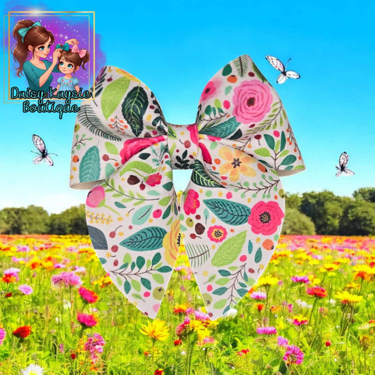 Spring Floral Emlee Bow