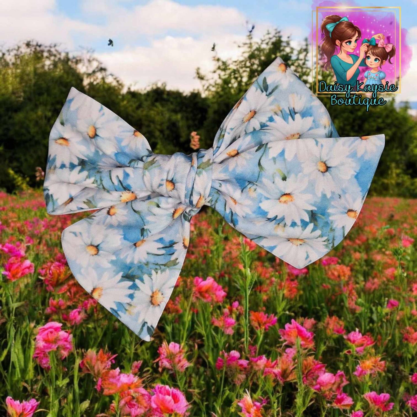 Blue Spring Flowers Baby Saylor