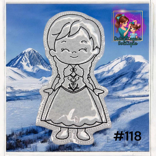 Ice Queen Sister Dry Erase Coloring Doll Activity