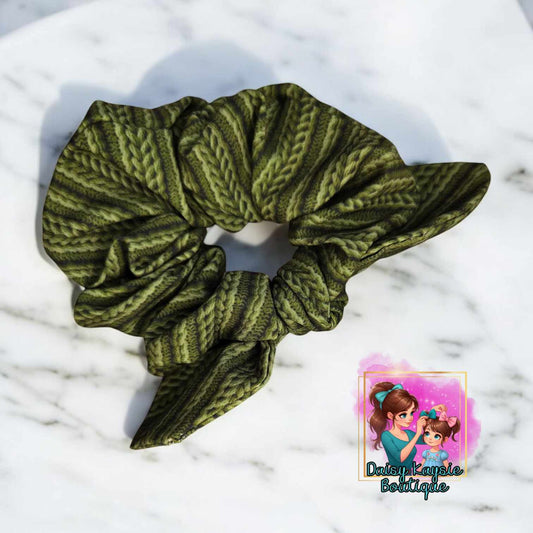Faux Knitted Scrunchie