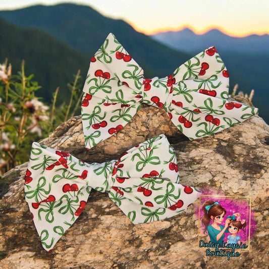 Cherry SINGLE Baby Saylor Hair Bow