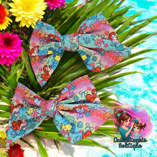 Girl Mermaid SINGLE Baby Saylor Hair Bow